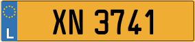 Trailer License Plate